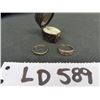Image 1 : 2 Vintage Rings - 1 Has What Looks Like Small Rubies + Vintage 