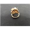 Image 3 : Pair of Fashion Gold Rings with Stones
