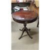 Image 1 : Round Pedestal Table with Drawer 23" by 27" with Duncan Phyfe 