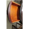 Image 3 : Round Pedestal Table with Drawer 23" by 27" with Duncan Phyfe 