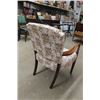 Image 4 : Vintage Wooden Arm Chair with Upholstered Seat + Back