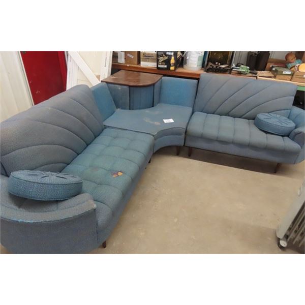 Amazing 3pc Sectional - Totally 1960's with Circa Pillows + 