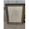 Image 2 : Portrait of Young Stuart 20" x 24" , Octagon Mirror 15" x 15" 