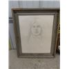 Image 2 : Portrait of Young Stuart 20" x 24" , Octagon Mirror 15" x 15" 