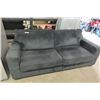 Image 1 : Comfy Dark Grey Cloth Couch 85" wide