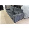 Image 2 : Comfy Dark Grey Cloth Couch 85" wide
