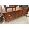 Image 2 : 1960's Solid Wood 9 Drawer Dresser 18" x 31" x 72" 