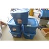 Image 1 : (5) 63L Storage Bins with Lids