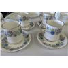 Image 2 : 26 pcs Paragon Bone China - 2 Patterns; Cake Plates, Cups + 