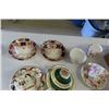 Image 2 : 11 Cups + Saucers & Cream + Sugar Pairs ; Gladstone,