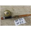 Image 2 : Vintage C Farlow Fly Fishing Brass Reel + Bmboo Rod