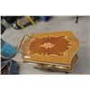 Image 2 : Fancy Inlay Drop Leaf Tea Cart 20'' x 30'' 