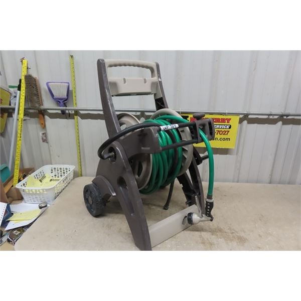 Rolling Hose Cart with 50' of Hose 