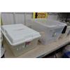 Image 2 : 3 Assorted Storage Bins 48L / 80L / + 1 More 