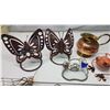 Image 3 : Misc bundle - Candle holders, frog friend, copper pitcher, angels, etc
