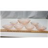 Image 2 : Bundle of Pink depression glass bowls - 7pcs