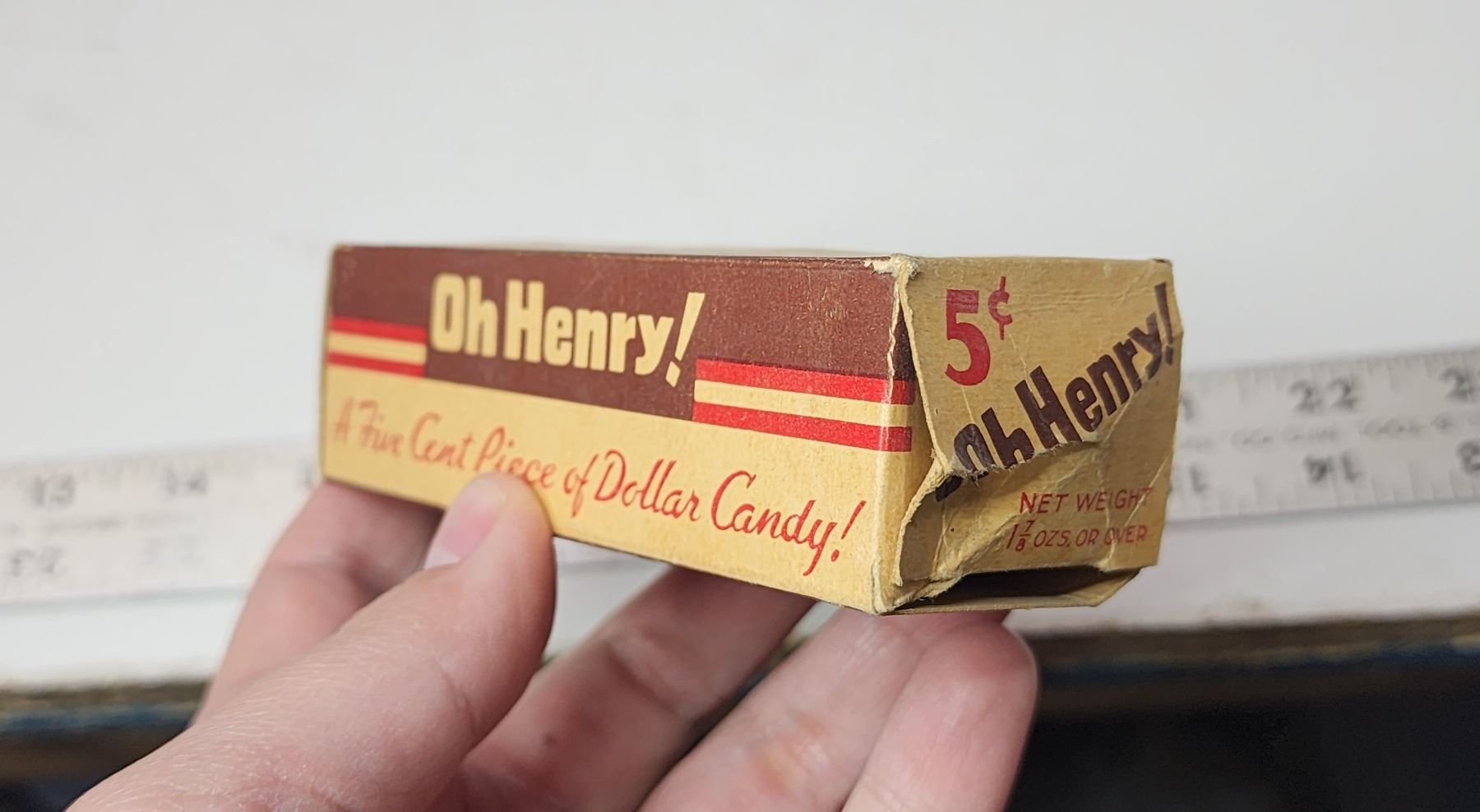 Cent Candy 1930s-40s Oh Henry! 5cent Candy Bar Box - Schmalz Auctions