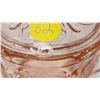 Image 2 : Pink Depression Sugar Glass Container - Chipped Lid