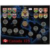 Image 1 : Canada 125 Provincial Coin Set