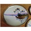 Image 2 : Hand painted dessert plates set - 7 pieces