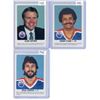 Image 1 : 3 Red Rooster cards, Glen Sathers, Paul Coffey & Grant Fuhr - 1984-85