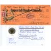 Image 1 : Imperial Bank of Canada Cheque Receipt and 2020 75th Anniversary of W.W.II Noncolored Toonie