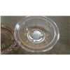 Image 3 : pink carnival glass tray, bowl and sugar bowl