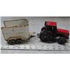 Image 4 : Lot of Assorted Metal Toy Vehicles (Case Tractor, Trailer, Shell truck) + 1 plastic  truck