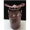 Image 5 : Painted Creamer can with metal antique tractor seat (Custom made corner seat)