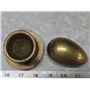 Image 2 : Solid brass egg and solid brass candle holder or mortar?