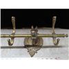 Image 3 : Decorative copper horse head coat and hat wall rack