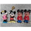 Image 2 : Pair of Mickey and Minnie Mouse Ceramic figurines + Vintage Mickey Mouse figures