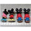 Image 3 : Pair of Mickey and Minnie Mouse Ceramic figurines + Vintage Mickey Mouse figures