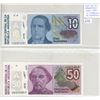 Image 1 : Argentina. Lot of 2 1985 – 1989 10 Australes & 50 Australes. Central Bank of the Republic of Argenti