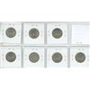 Image 2 : Lot of 7 U.S. World War II Silver Washington Quarters. Includes 1941, 1942, 1942D, 1943, 1943D, 1943