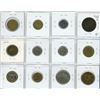 Image 2 : Lot of 12 French coins including 1855A (Paris Mint) 10 Centimes from Emperor Napoleon III as well as