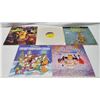 Image 1 : Lot of 5 Records; Sesame Street Christmas, Disneyland, Rudolph, Disney Christmas, Happy Birthday