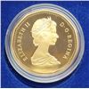Image 2 : 1987 Proof Loonie Dollar. The first Loonie. Ultra Heavy Cameo. Housed in its original blue case & bo