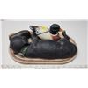Image 2 : Ducks Unlimited, labrador pup chewing a shoe statue - 14" Wide