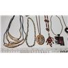 Image 2 : Assorted costume jewelry - necklaces and earrings