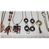 Image 3 : Assorted costume jewelry - necklaces and earrings