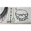 Image 4 : Assorted costume jewelry - necklaces and earrings