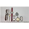 Image 1 : 9 assorted wrist and pocket watches - some without bands