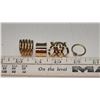 Image 1 : 4 assorted costume jewelry rings - various sizes
