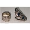 Image 3 : 4 assorted costume jewelry rings - various sizes