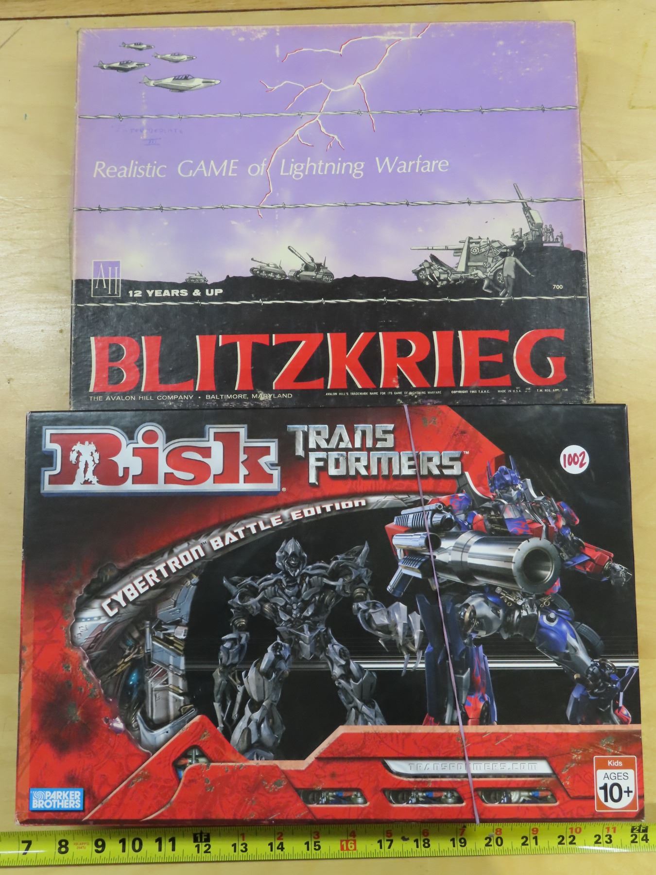 2 Strategy board games: Risk-Transformers (Like new, all pieces there ...