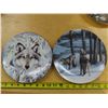 Image 4 : 4 Painted wolf plates #'s: 3422A, 2417B, 643C, 13743B