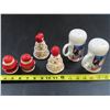 Image 5 : 3 pairs of Christmas themed salt and pepper shakers (Ceramic)