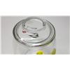 Image 2 : Bartlett Collins, glass cookie jar - chip on lid