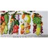 Image 3 : 9pcs of wall hanging porcelain fruit and veggies